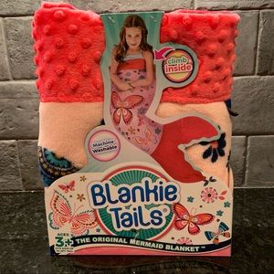 Blankie Tails Pink Mermaid Butterfly Blanket
